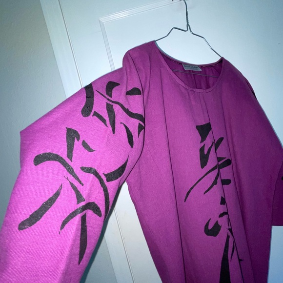 NWOT Monika Astara Tunic Top Purple Size Small $249 Designer Couture Asian Core - Picture 4 of 14